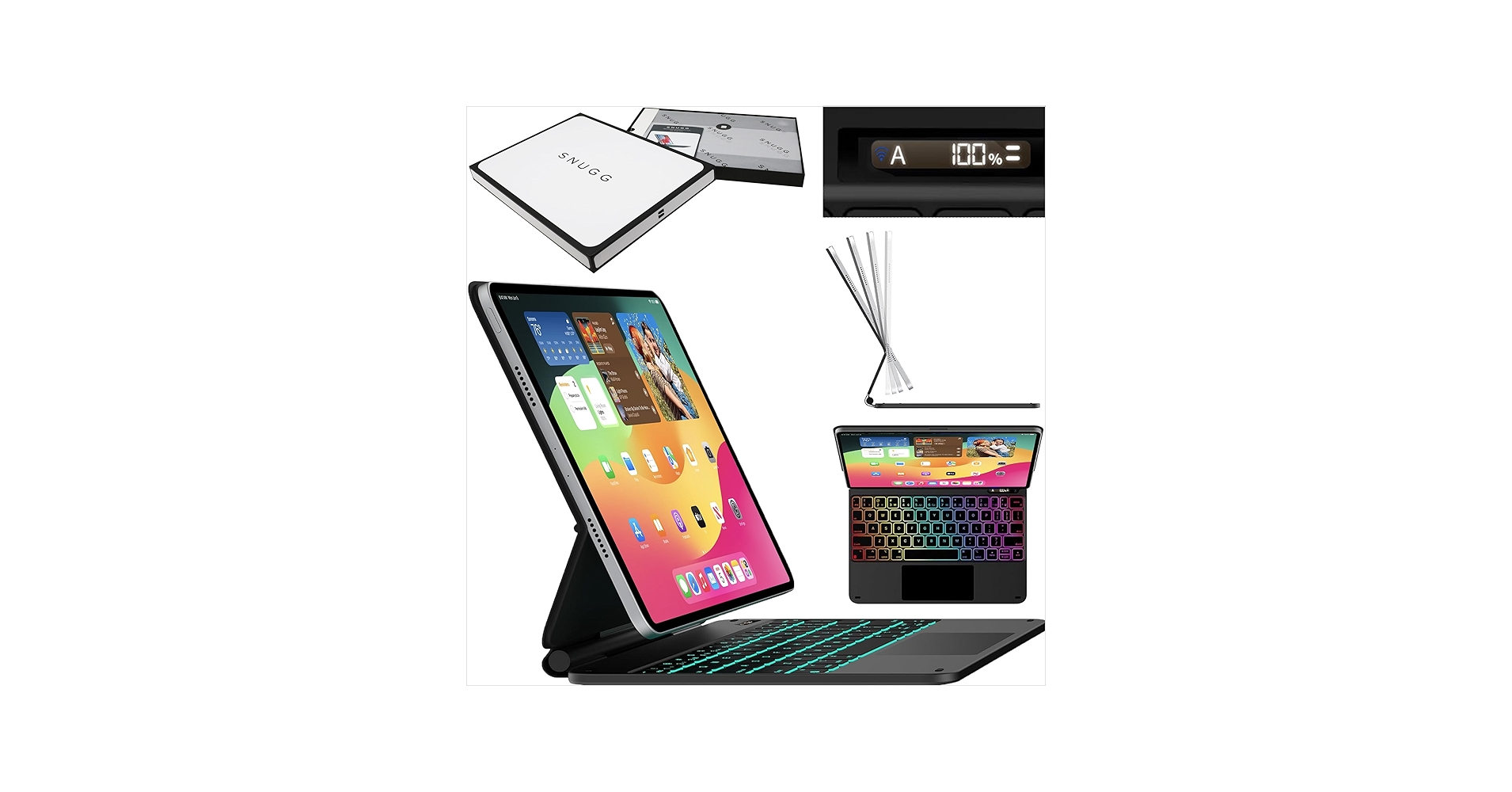 Amazon.com: Snugg iPad Pro 13 Case with Keyboard (M5/M4) with