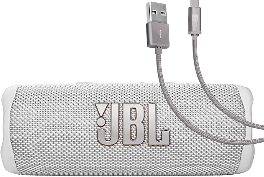 Amazon.com: JBL Flip 6 (White) + Bundle with Case Logic Braided