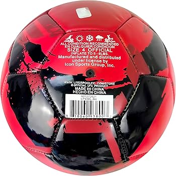 Amazon.co.jp: Icon Sports リバプールサッカーボール (サイズ4