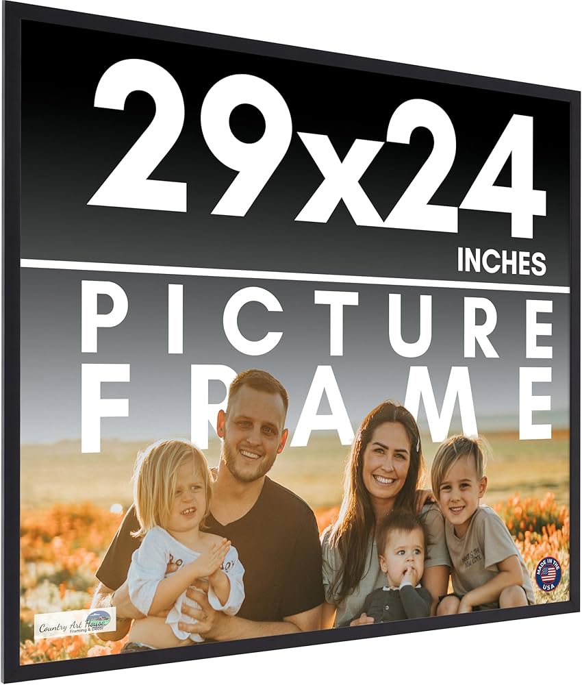 Amazon.com - 29x24 Frame Black Picture Frame - Complete Modern