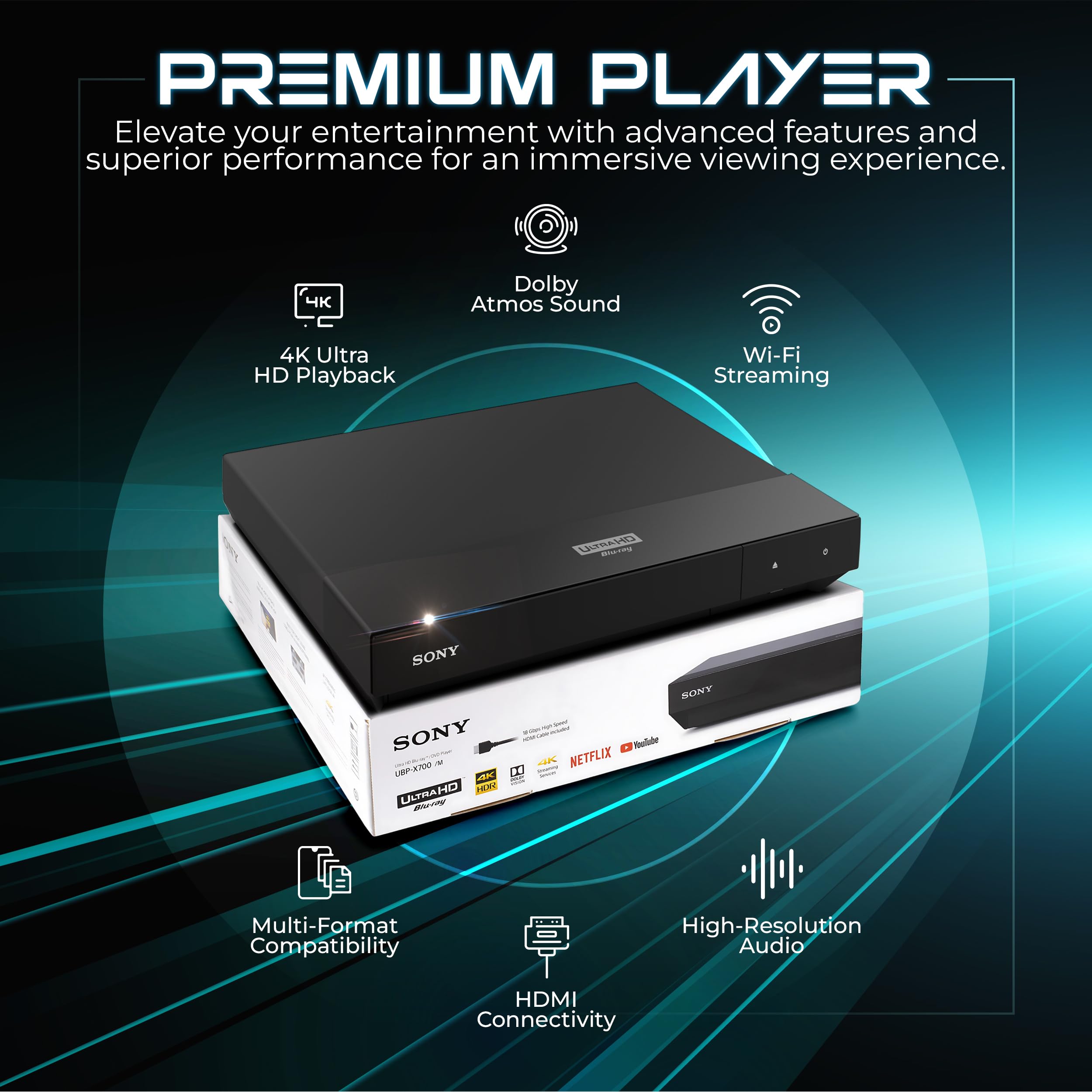 Amazon | ZDIRECT Sony 4k ブルーレーヤー ウルトラHD UBP-X700M - CD