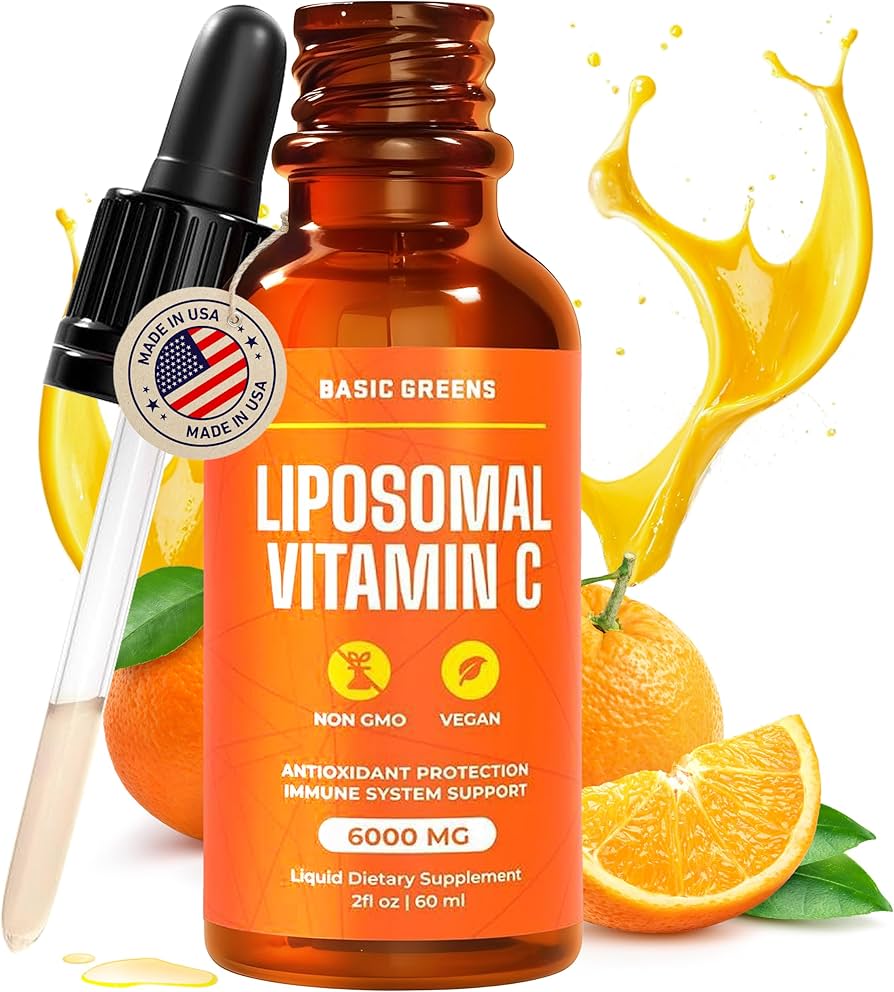 Amazon.com: BASIC GREENS Liposomal Vitamin C Liquid 6000mg – High