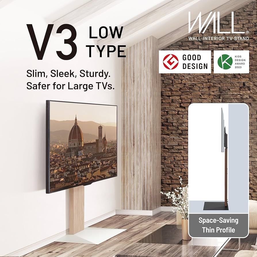 Amazon.com: WALL V3 Low Type | Sleek Japanese 32-80 Inch Universal