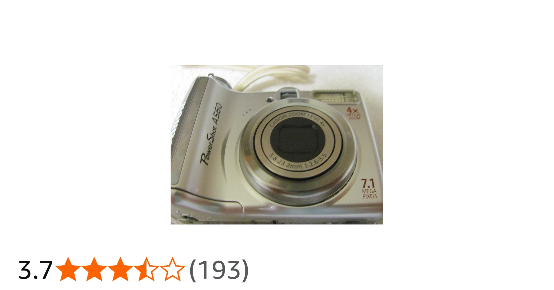 Amazon | Canon PowerShot a560 7.1 MPデジタルカメラwith 4 x光学