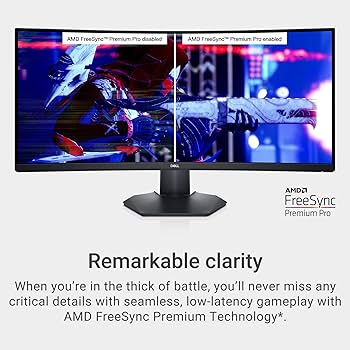 Amazon.com: Dell S3422DWG Curved Gaming Monitor - 34 Inch 1800R