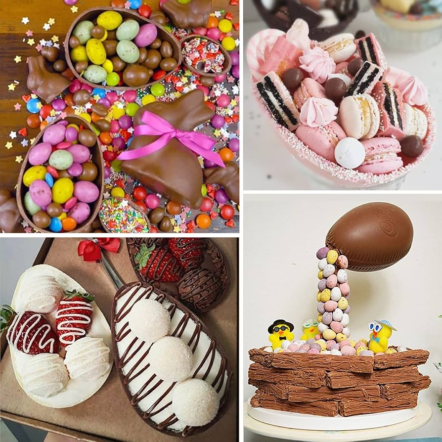 Amazon.co.jp: Juome イースターエッグ チョコレート シリコン型 大型