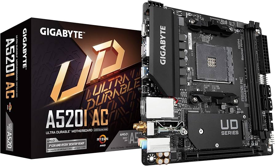 Amazon.com: Gigabyte A520I AC (AMD Ryzen AM4/Mini-ITX/Direct 6
