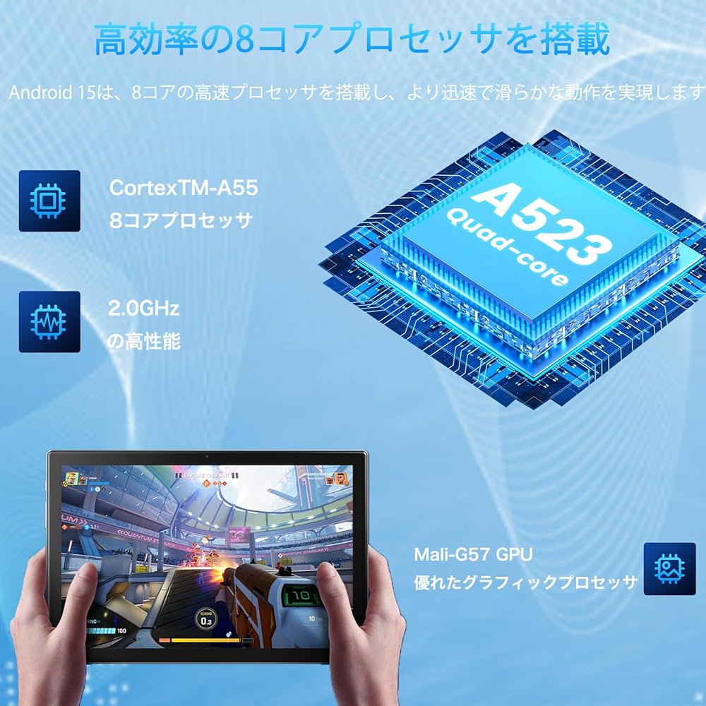 Amazon.co.jp: 【Android15 タブレット 10.1インチ wi-fi 6+BT5.0