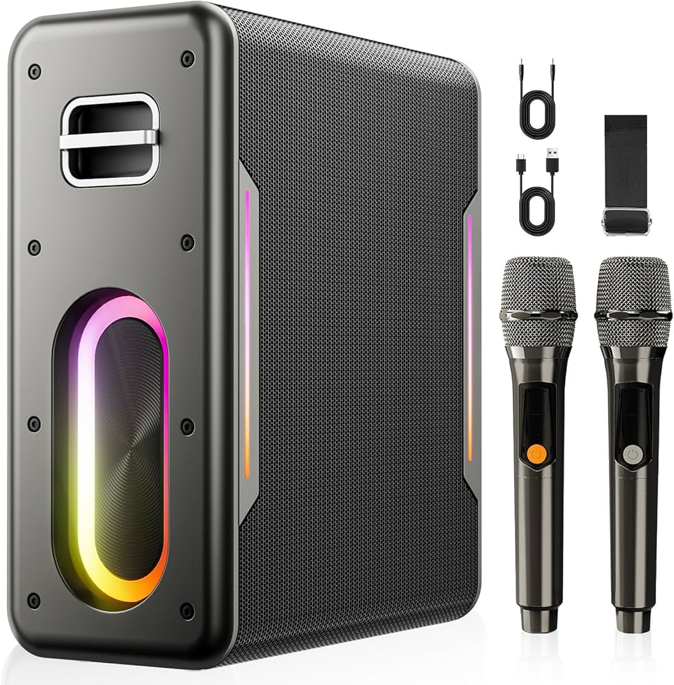 Amazon.com: Karaoke Machine for Adults & Kids, Bluetooth Speaker