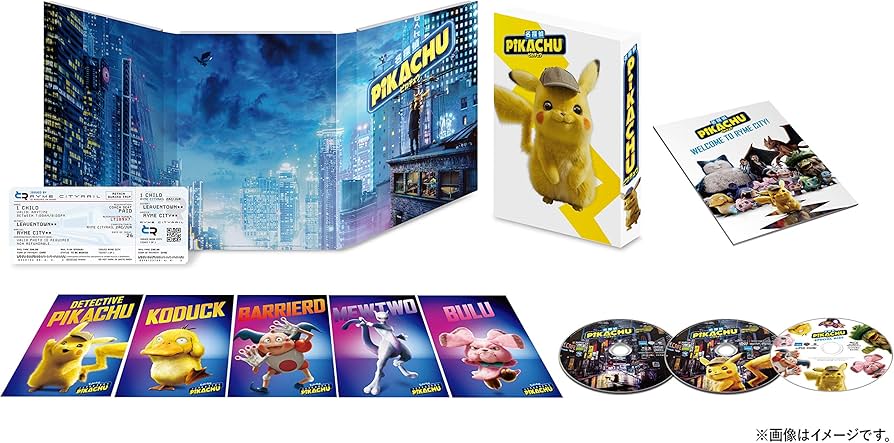 Amazon.com: Detective Pikachu Deluxe Edition Blu-ray & DVD Set 名