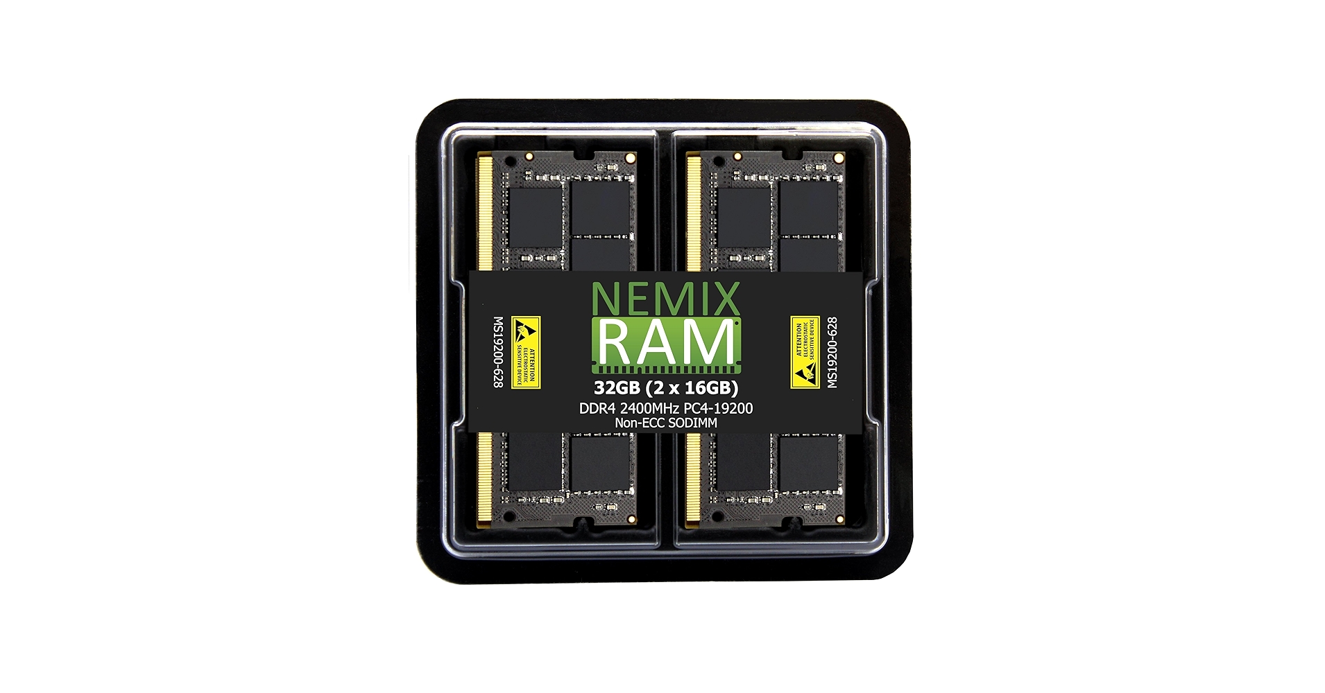 NEMIX RAM 32GB (2X16GB) DDR4 2400MHZ PC4-19200 2Rx8 1.2V CL17 260