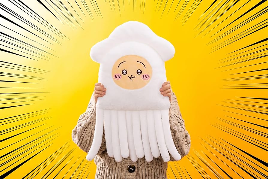 Amazon.co.jp: ちいかわ たこイカくじ B賞 BIGイカクッション うさぎ