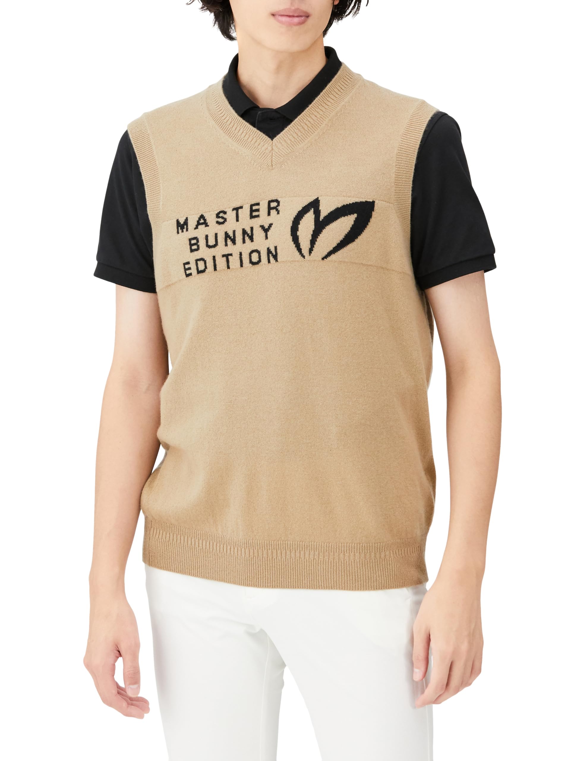 Amazon | [マスターバニー] メンズ Vネックニットベスト (カシミヤ