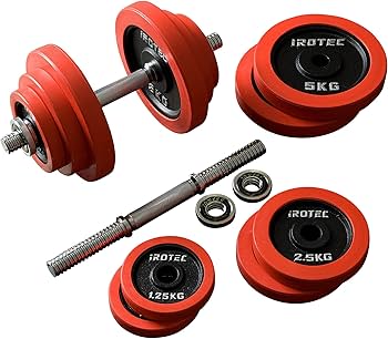 Amazon | IROTEC（アイロテック） ラバー ダンベル 40KGセット（片手