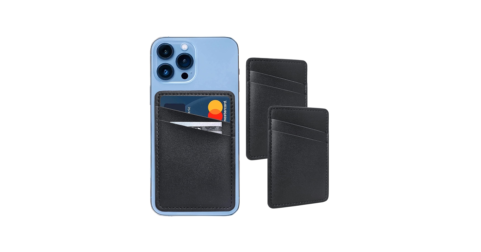 Amazon.com: Leather Phone Wallet, Stick On Credit Card Holder for