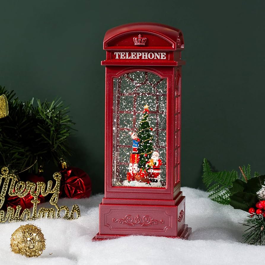 Amazon.co.jp: DANVON 11インチ クリスマス 電話ブース スノードーム