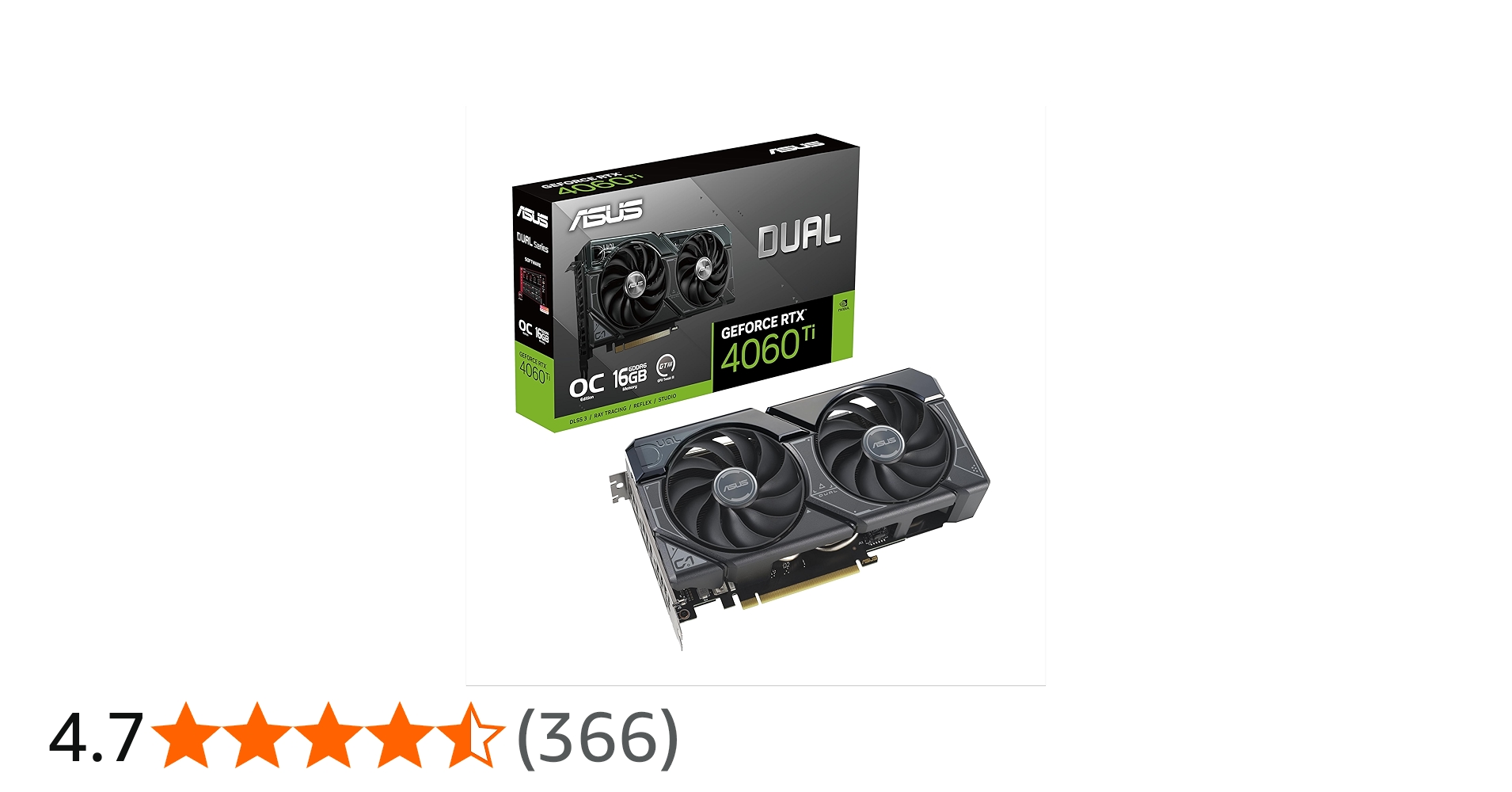 Amazon.in: Buy ASUS Dual GeForce RTX™ 4060 Ti 16GB OC Edition