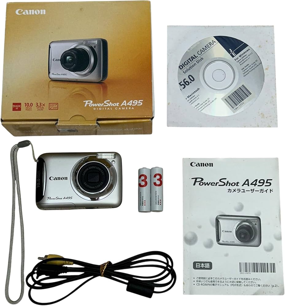 Amazon | PowerShot A495 シルバー Canon | コンパクト 通販