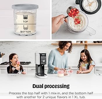 Amazon.com: Ninja CREAMi Deluxe Ice Cream Maker, Treats and Frozen