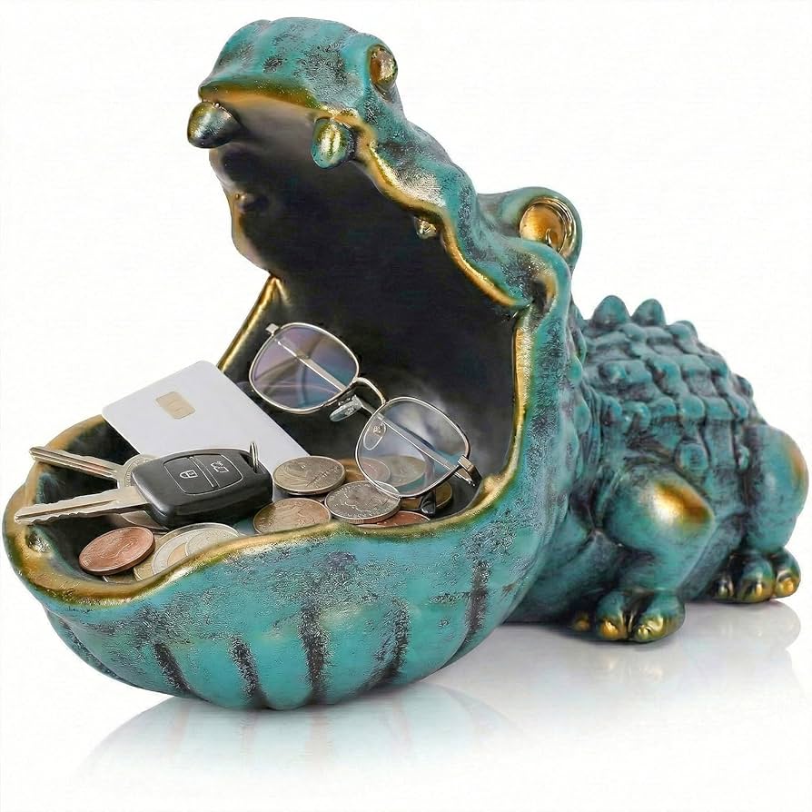 Amazon.com: LCCCK Crocodile Candy Dish, Fun Crocodile Statue Key