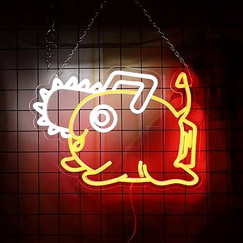 Amazon.co.jp: チェーンソー 犬 ネオンサイン USB電源 壁装飾用