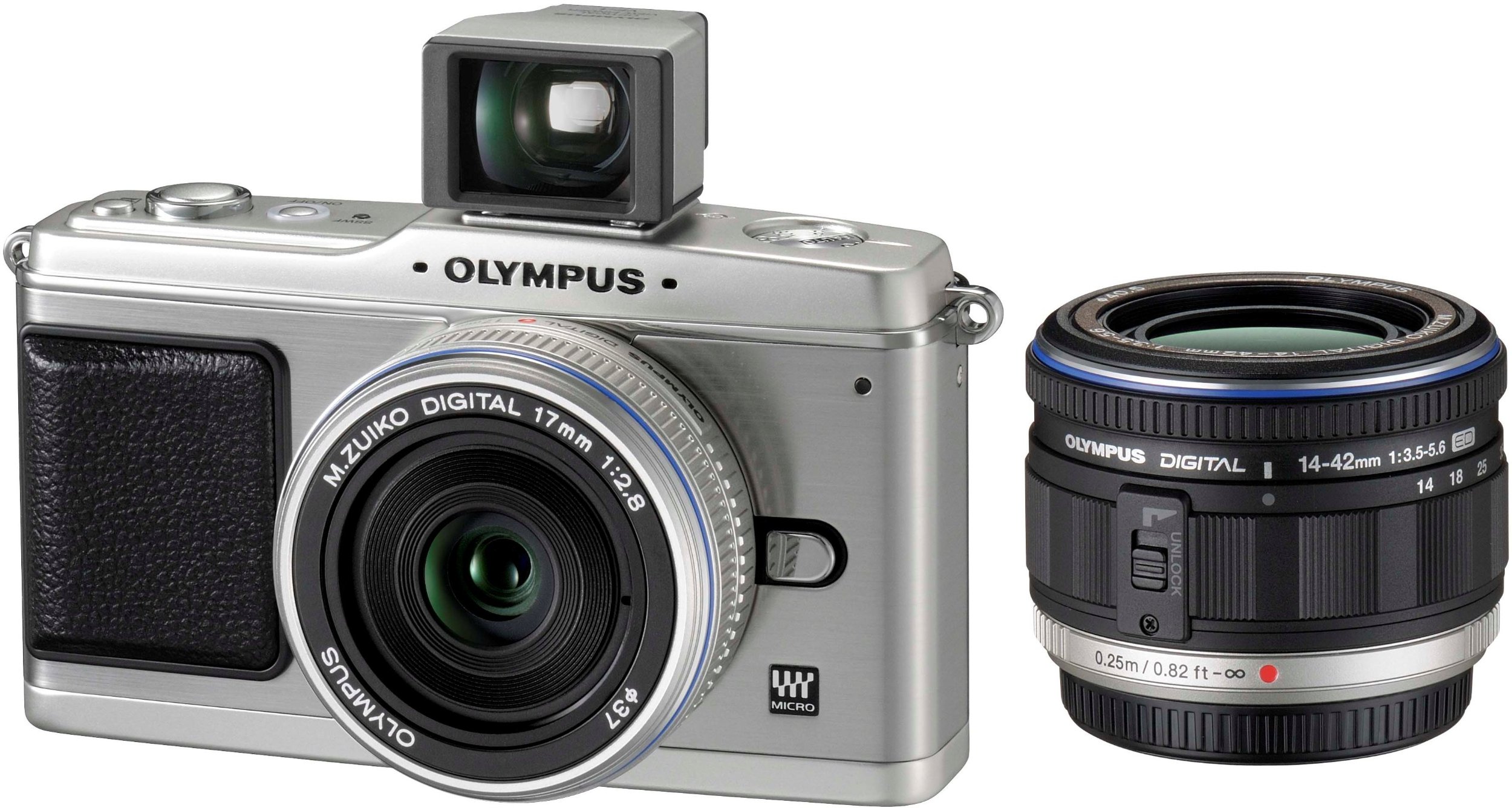 Amazon | OLYMPUS ミラーレス一眼 E-P1 ツインレンズキット シルバー E