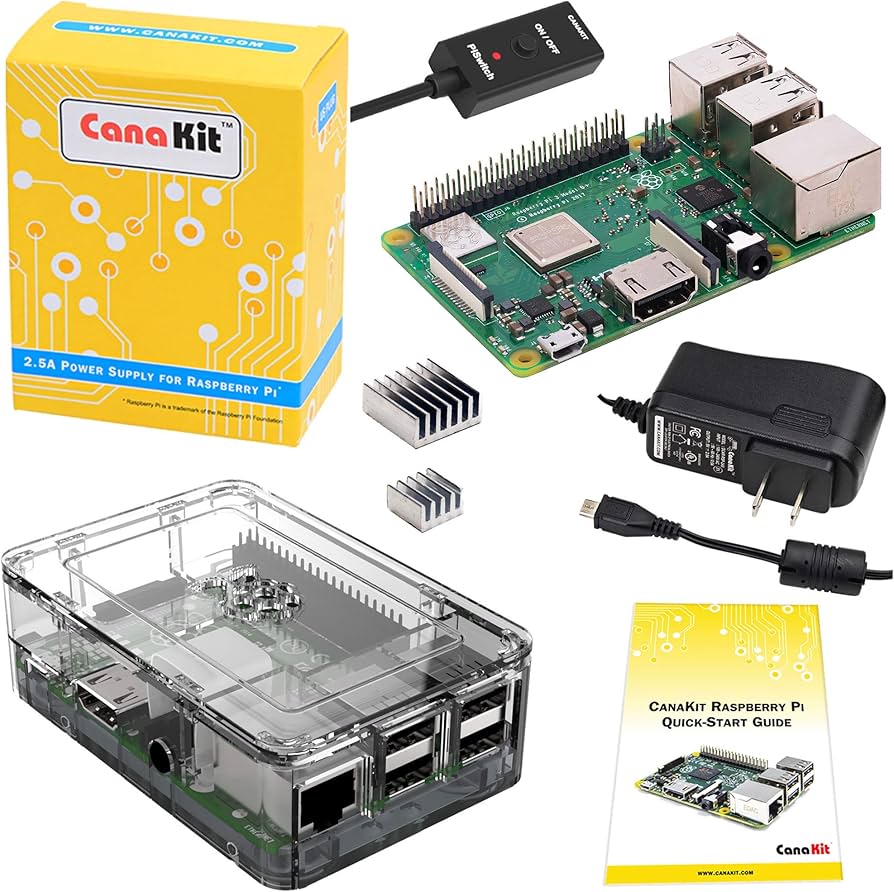 Amazon.com: CanaKit Raspberry Pi 3 B+ (B Plus) with Premium Clear