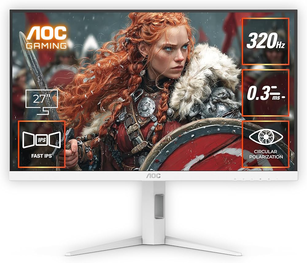 Amazon.co.jp: AOC 円偏光技術搭載ゲーミングモニター 27インチ, 最大