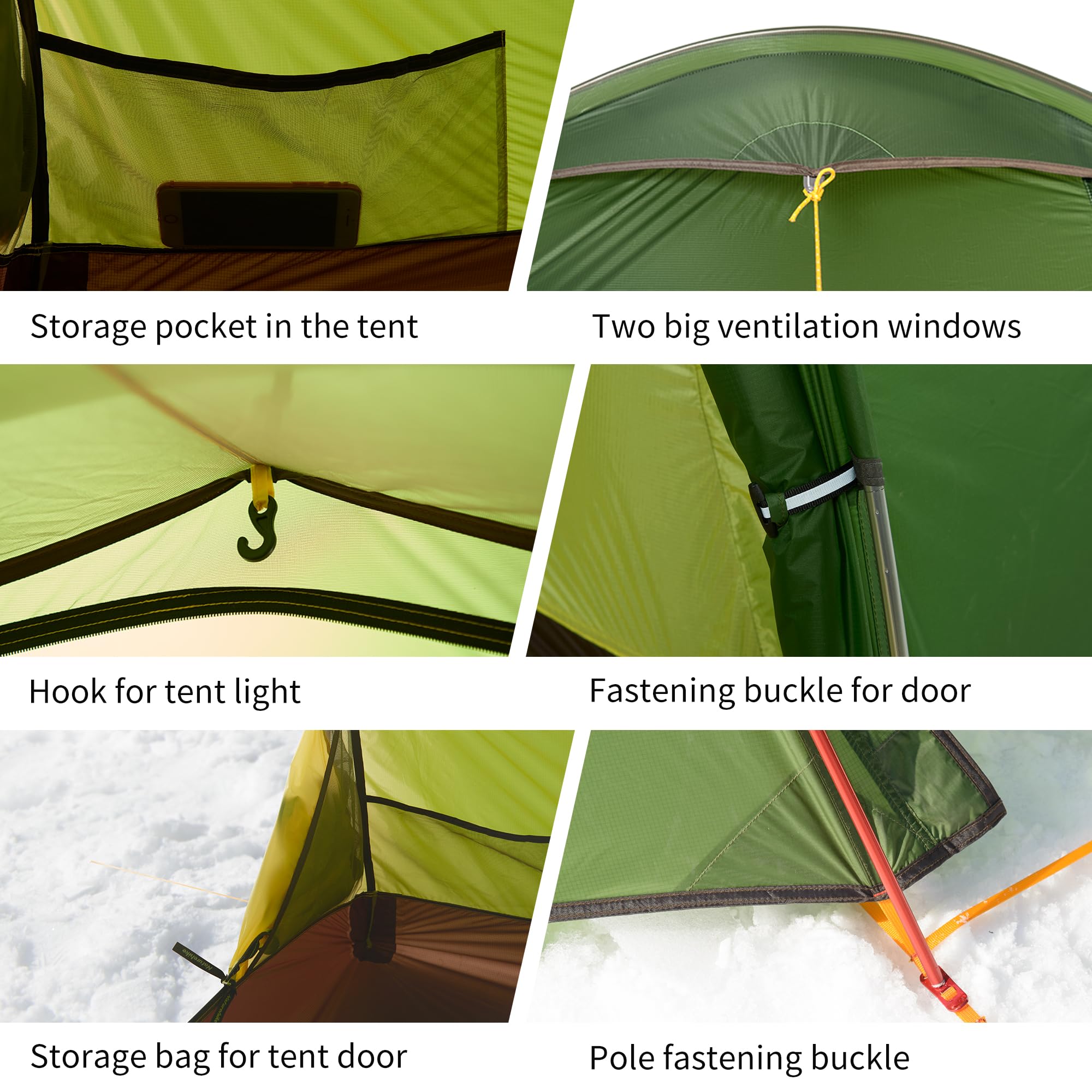 Amazon.co.jp: Naturehike Opalus トンネル バックパッキングテント 2