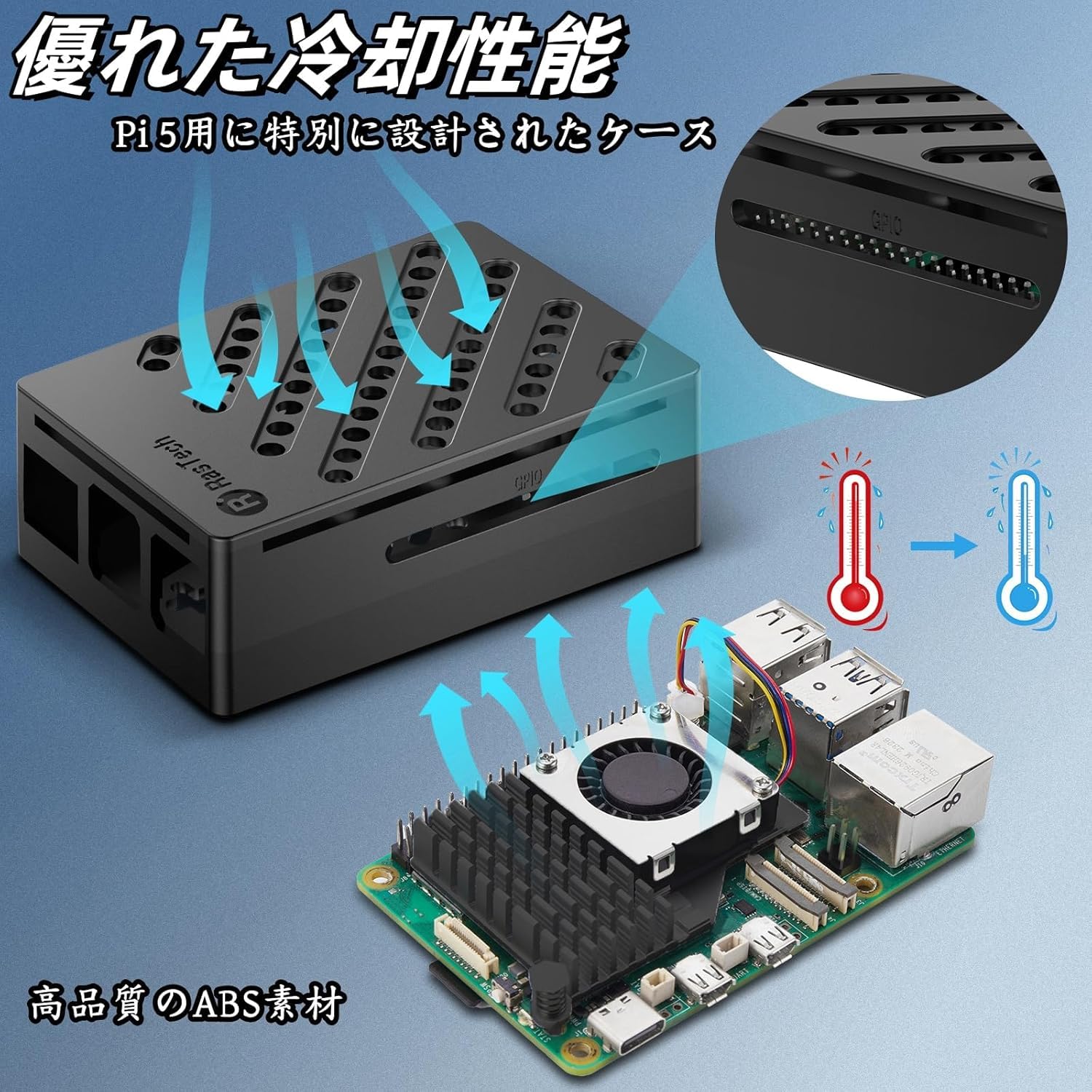 Raspberry Pi 5 8GB RAM ケース付き 2/7まで Amazon.co.jp: RasTech