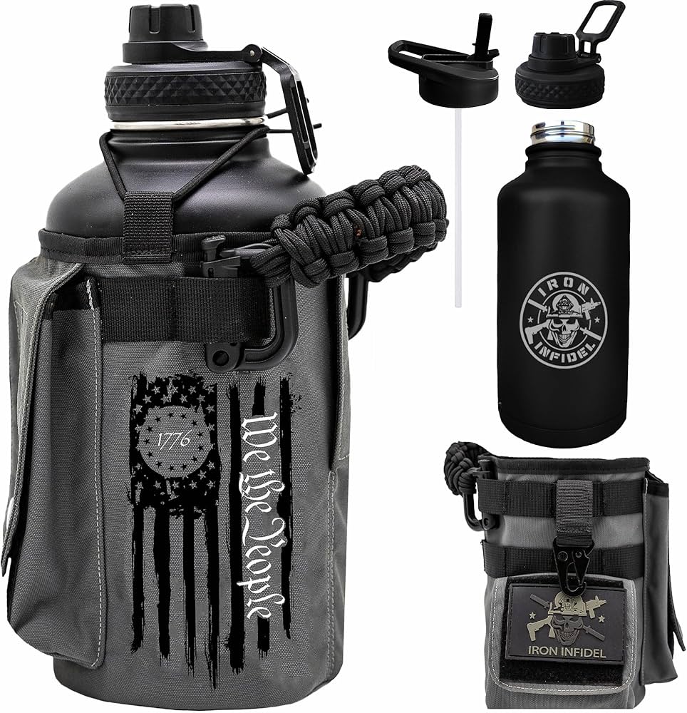 Amazon.com: Iron Infidel Battle Bottle - Half Gallon Water Bottle