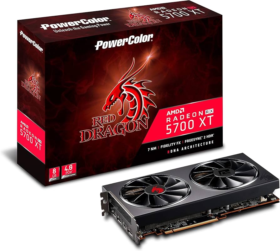 Amazon.com: PowerColor Red Dragon AMD Radeon RX 5700 XT 8GB AXRX