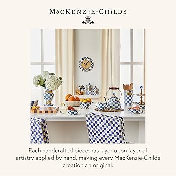 Amazon｜MACKENZIE-CHILDS ロイヤルチェックエナメル2段スイート