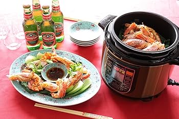 Amazon | ワンダーシェフ マイコン電気圧力鍋 4L スターターセット