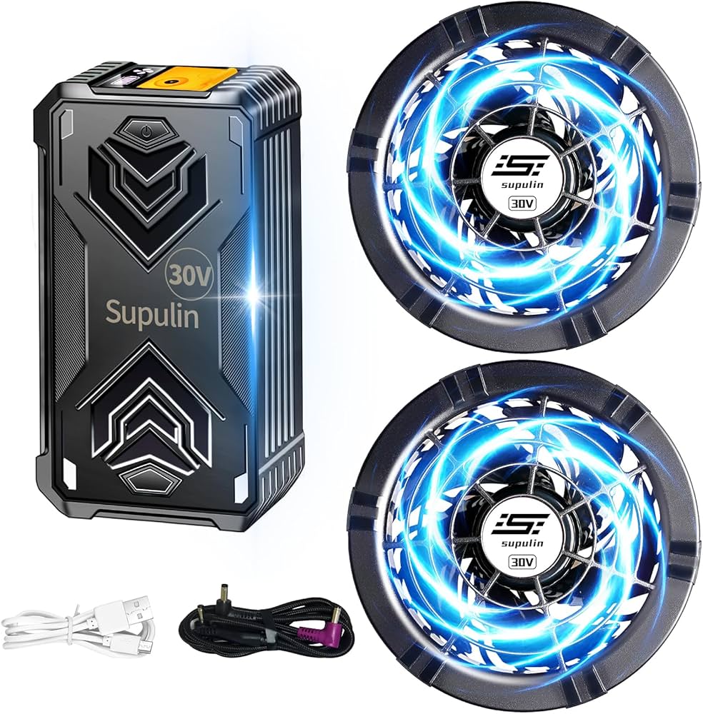 Amazon.co.jp: Supulin ファンバッテリーセット 空調作業服用 30V超高