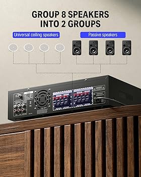 Amazon.co.jp: Donner パワーアンプ Bluetooth5.0 オーディオアンプ