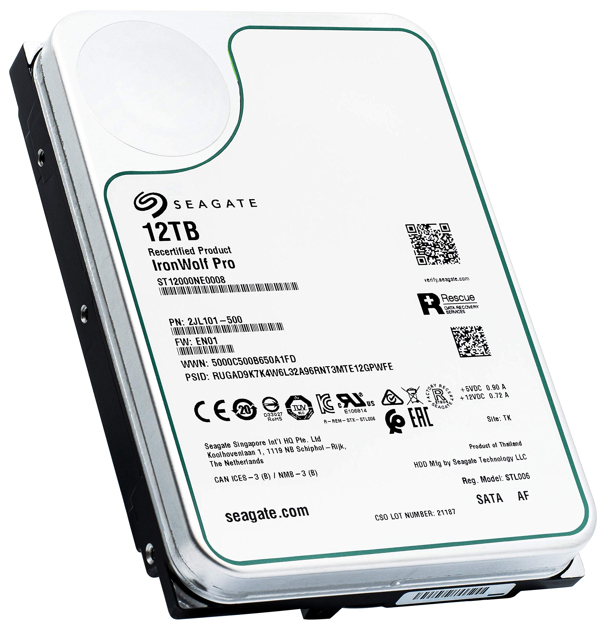 Amazon.com: Seagate IronWolf Pro 12TB NAS Internal Hard Drive HDD