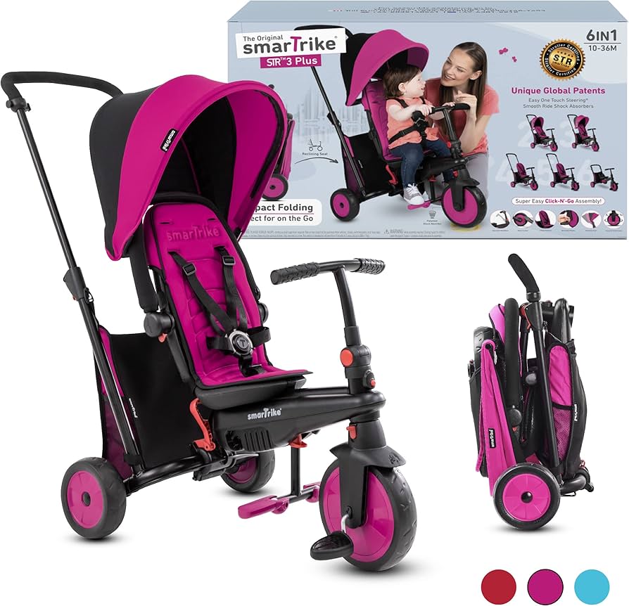 Amazon.co.jp: スマートトライク STR3 三輪車 折りたたみ 1歳から
