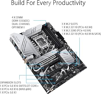 Amazon | ASUS Prime Z790-P WiFi D4 LGA 1700(Intel 14th、12th&13th