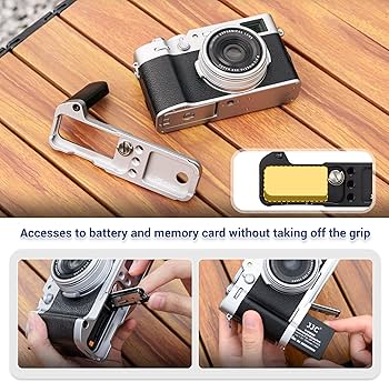 Amazon | X100VI メタルハンドグリップ、富士フイルムX100VIカメラ用