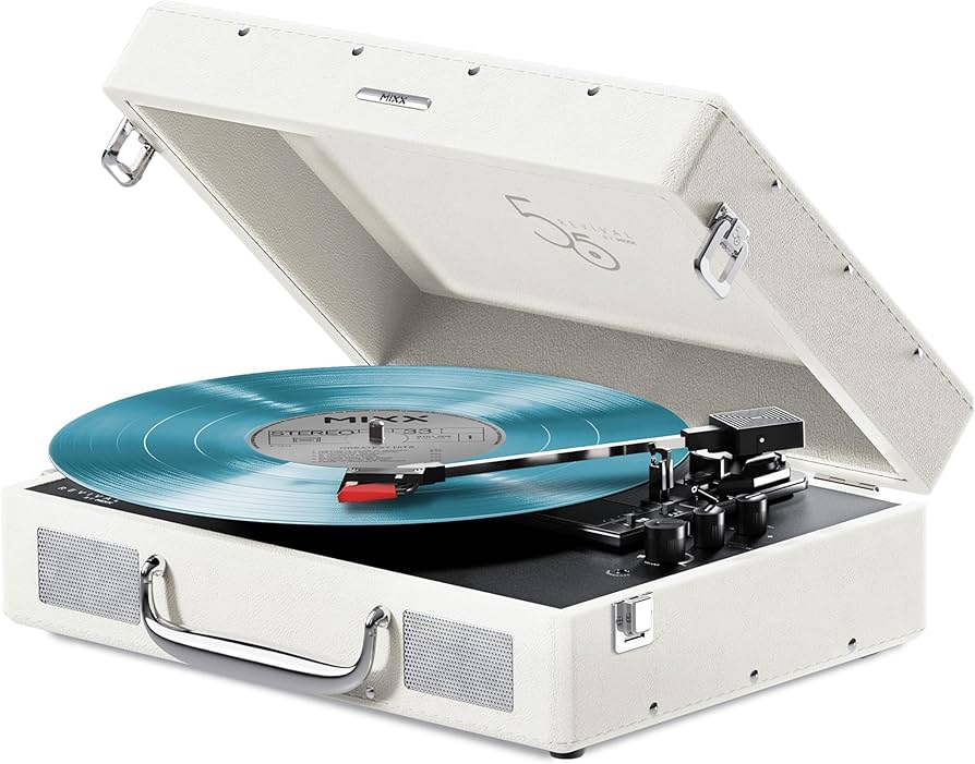 Amazon.com: Mixx Revival 55 Portable Suitcase Vinyl Record Player