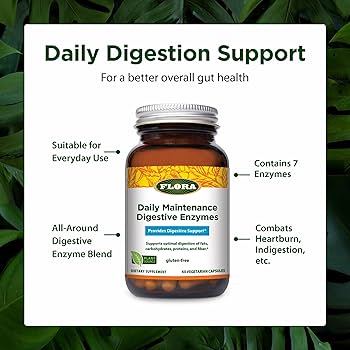 Amazon.com: Flora - Adult Enzyme Blend, Aids in Digestion