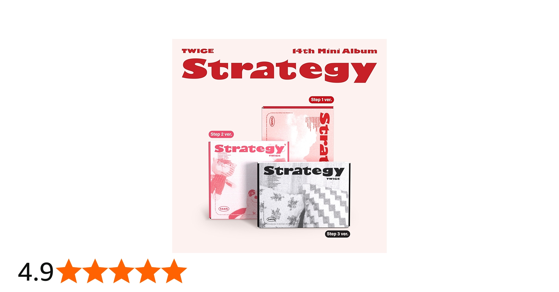 Amazon.co.jp: TWICE 14th Mini [STRATEGY]（韓国盤）: ミュージック