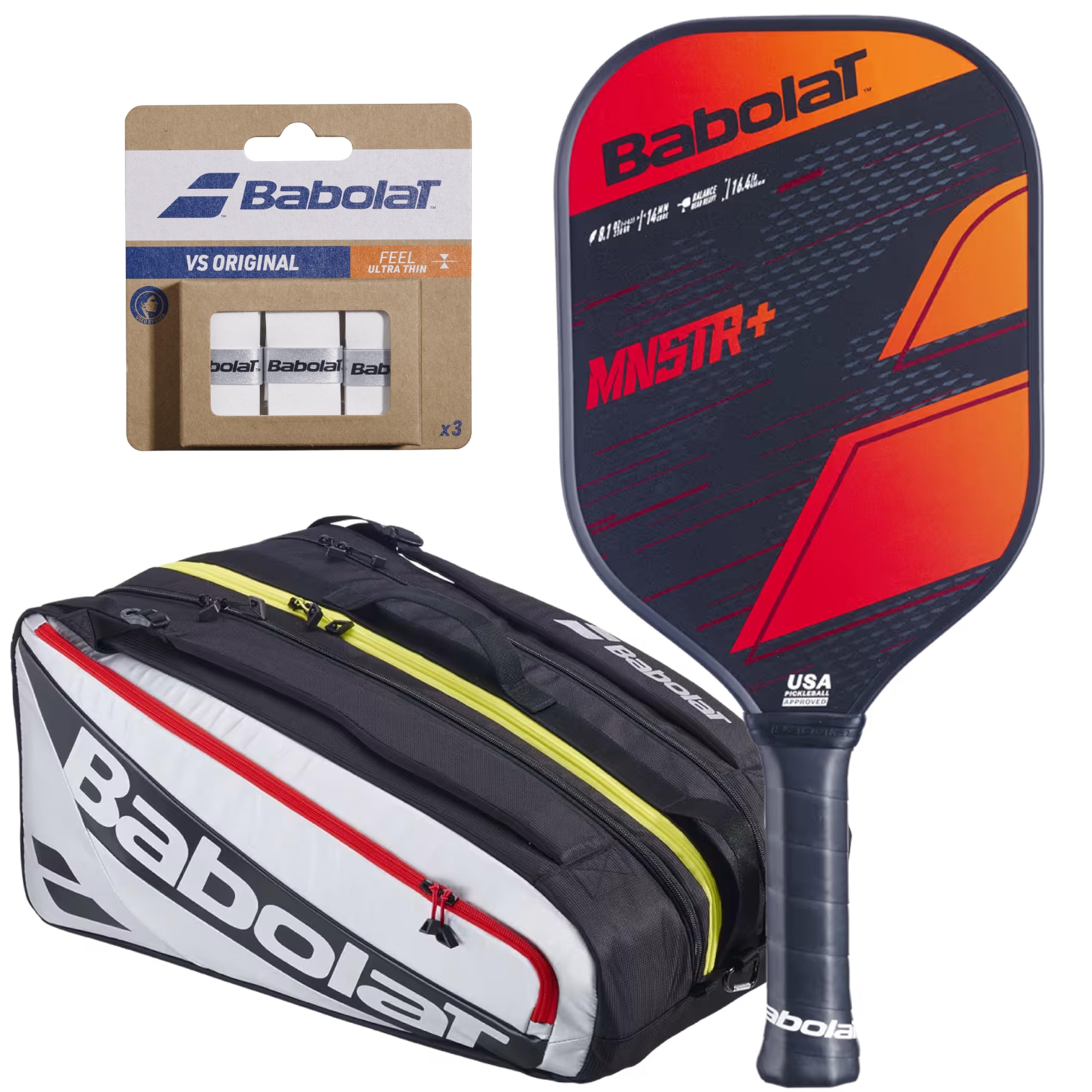 Amazon.com: Babolat MNSTR+ Pickleball Paddle – Optional Overgrips
