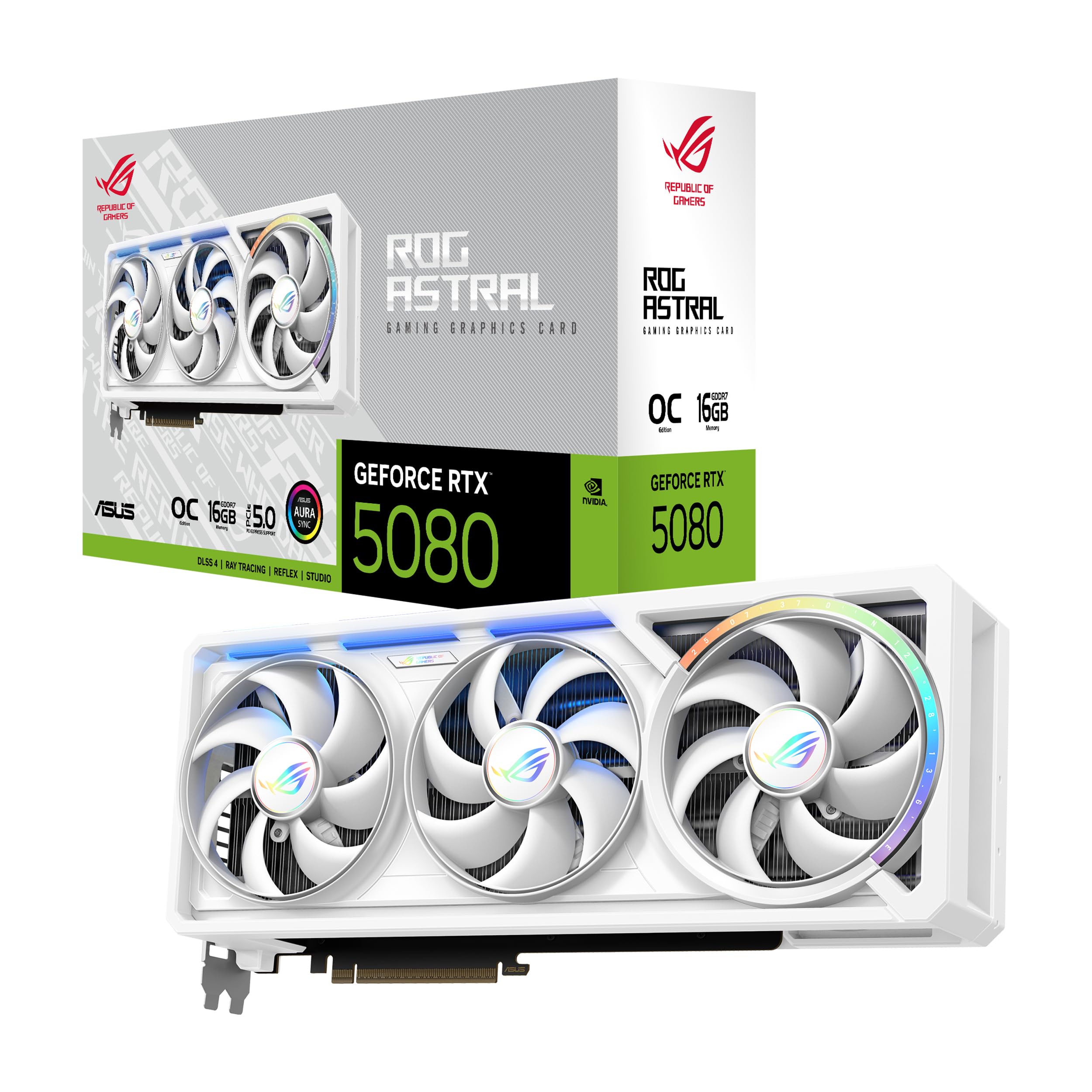 Amazon.com: ASUS ROG Astral GeForce RTX™ 5080 16GB GDDR7 White OC
