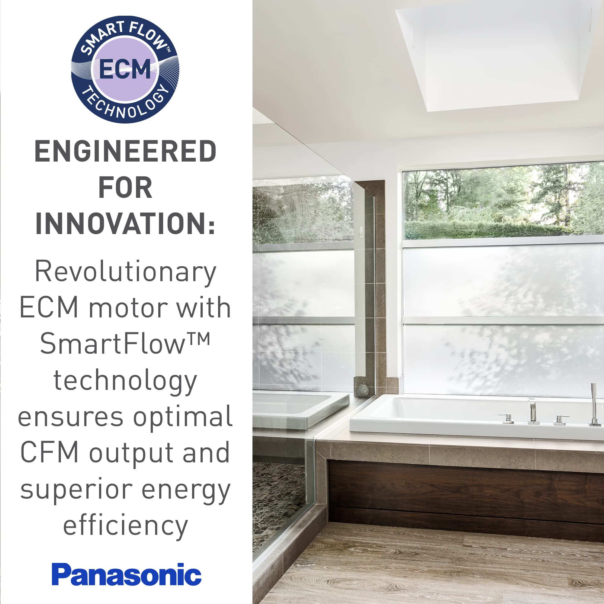 Panasonic FV-08WQ1 WhisperWall Bathroom Fan - Thru-the-Wall