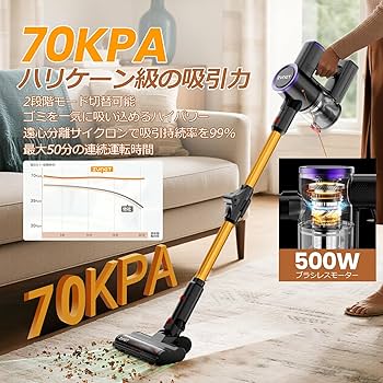 Amazon | 掃除機 コードレス 【12月新登場！業界初腰痛ゼロ折りたたみ