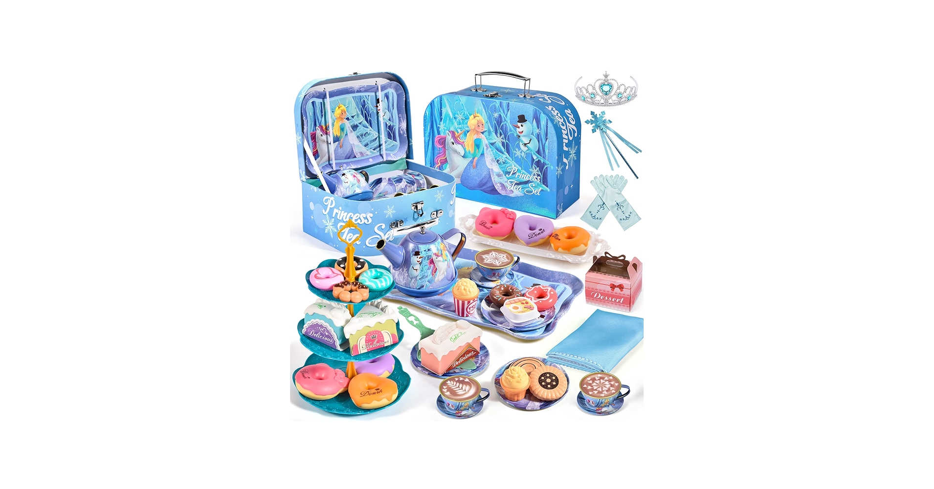 Amazon.com: Golray Tea Party Set for Little Girls Toys, 49Pcs Kid