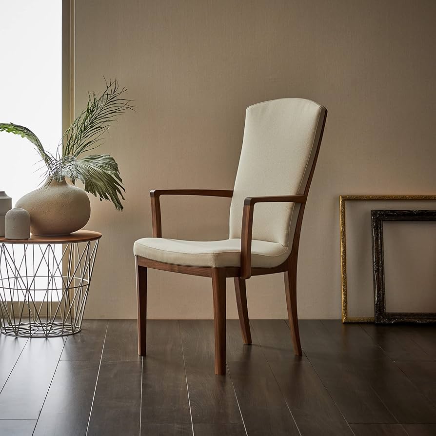 Amazon｜【カリモク正規品】ダイニングチェア 肘付 読書用椅子