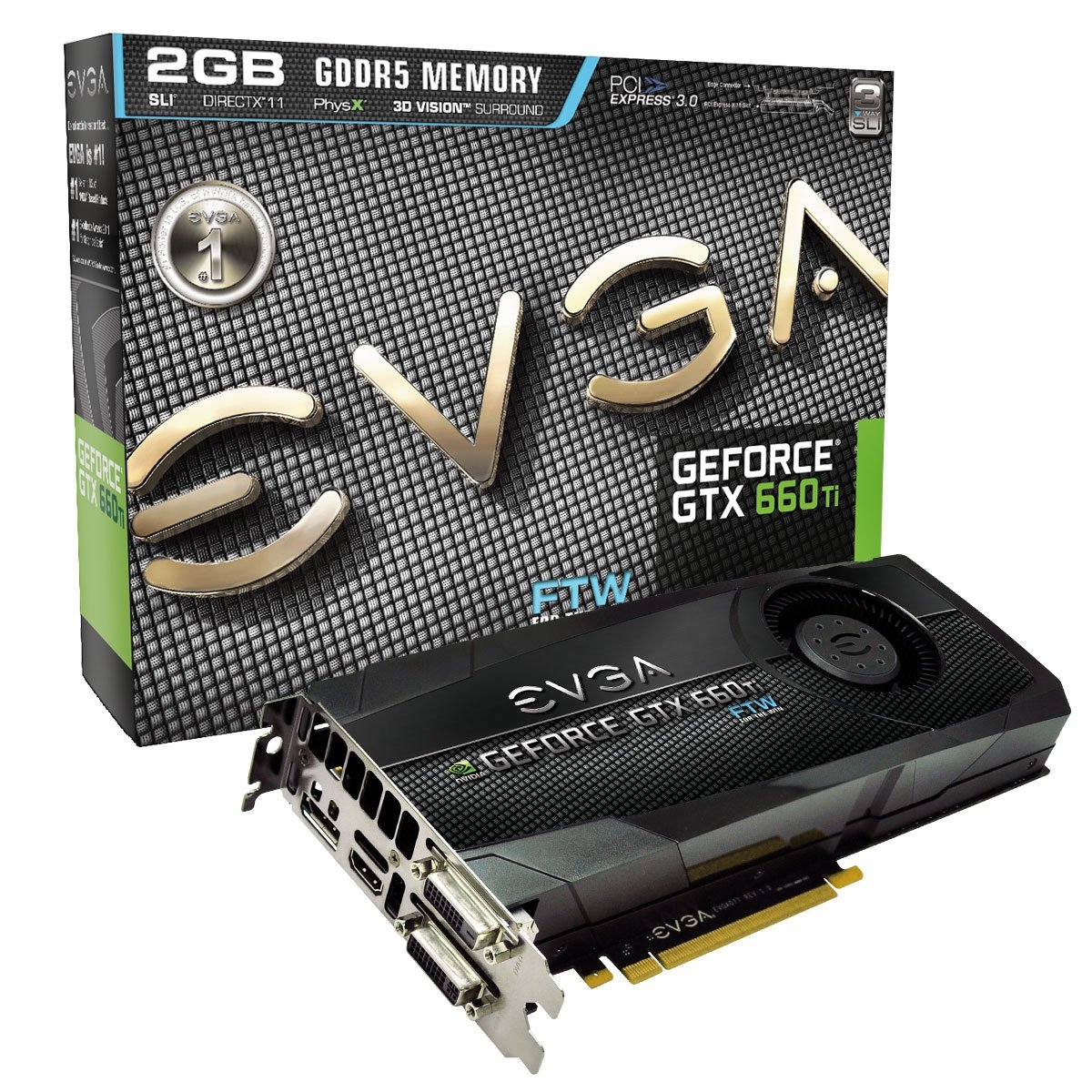 Amazon.com: EVGA GeForce GTX 660Ti FTW 2048MB GDDR5 DVI-I, DVI-D